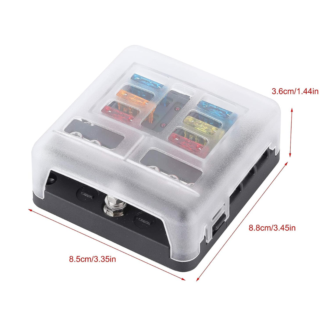 Automotive 6-Way Fuse Box