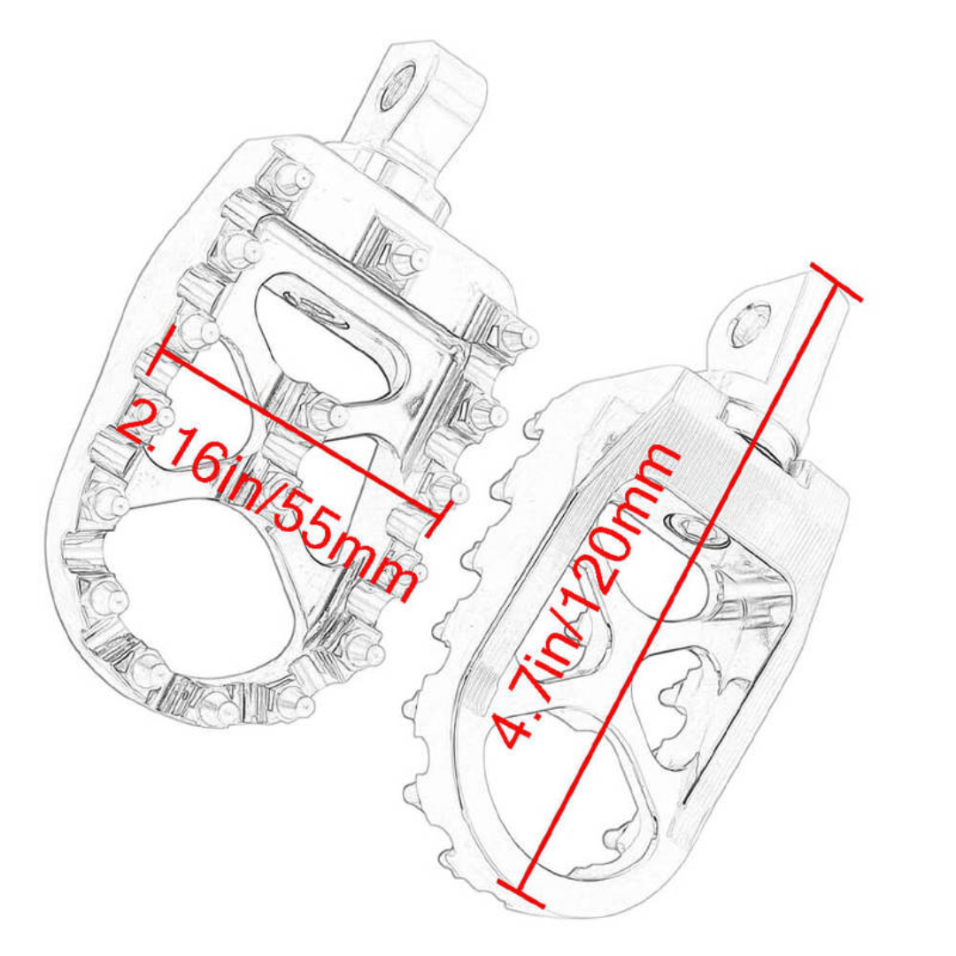 CNC Foot Pegs Set Compatible with Harley Davidson