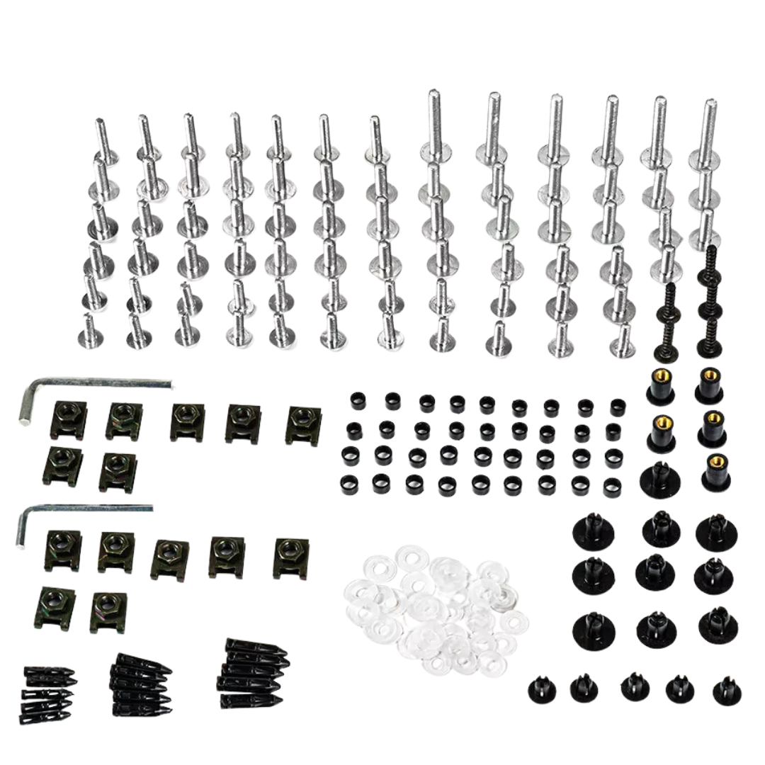 Fairing Bolt Kit Compatible with BMW S1000RR: 155-Piece (2009-)