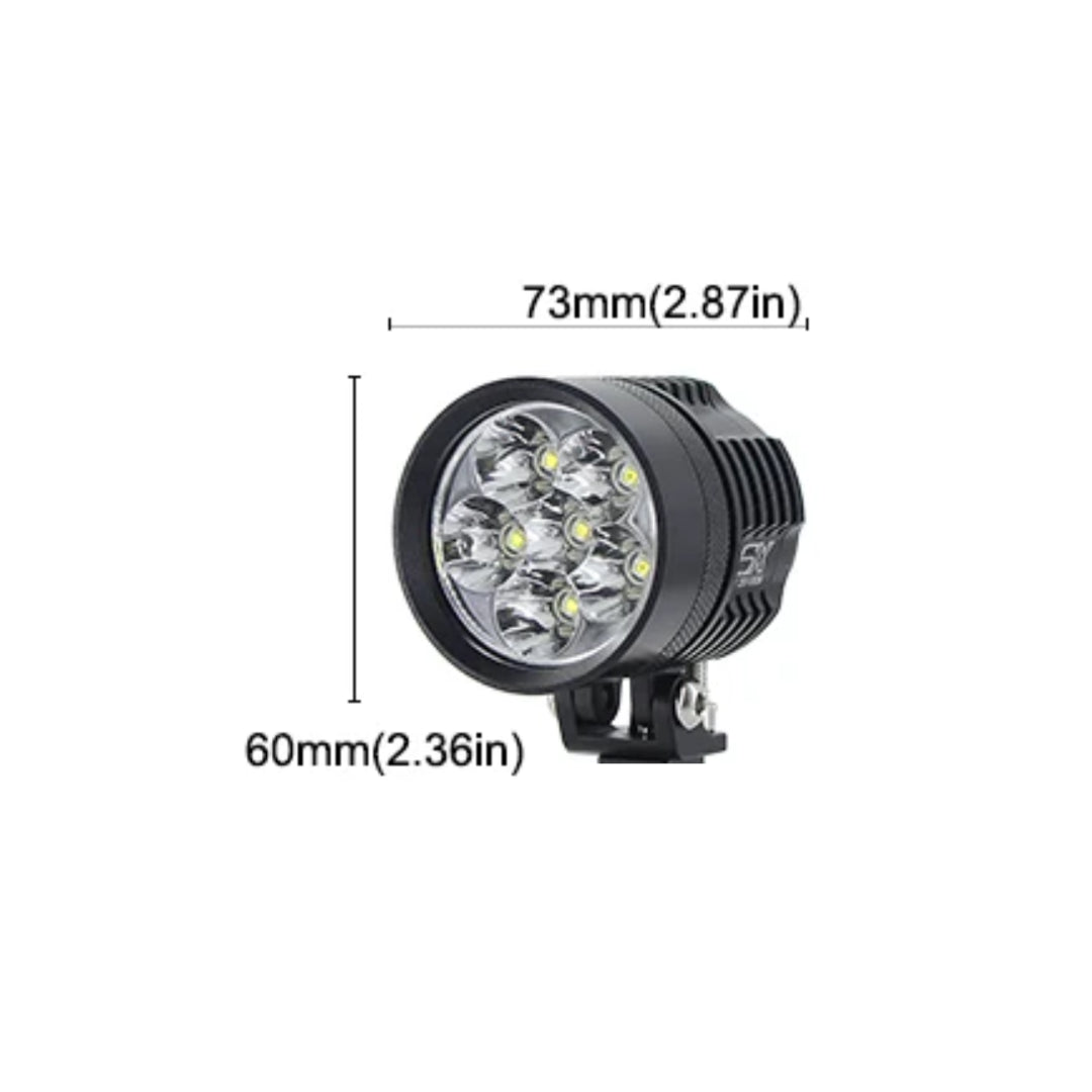 L9X Spotlight with Yellow Lens Set: (90W)
