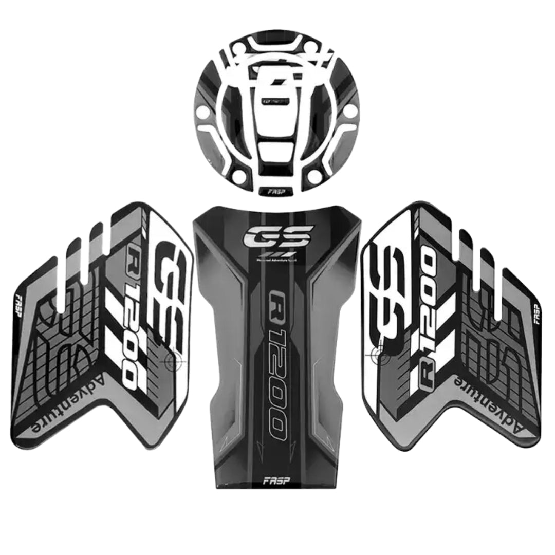 MC BMW R1200GSA LC Tank, Fuel Cap, Knee Pads Sticker Kit (2013-)