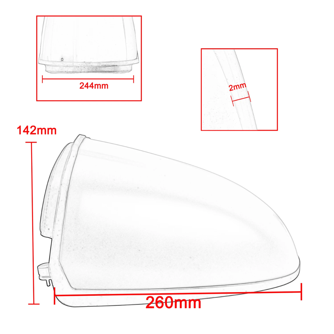 Rear Seat Cover with Storage Compartment for BMW R nineT (2014-)