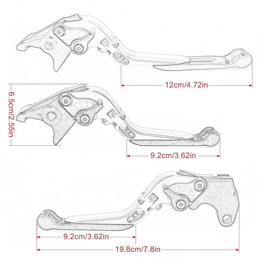 Honda CRF1000L Foldable Levers Set