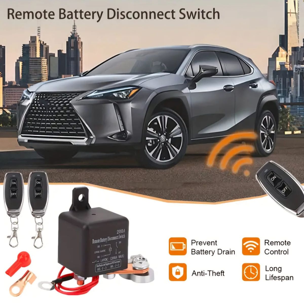 DC12V 200A Remote Battery Disconnect Switch Kill Switch