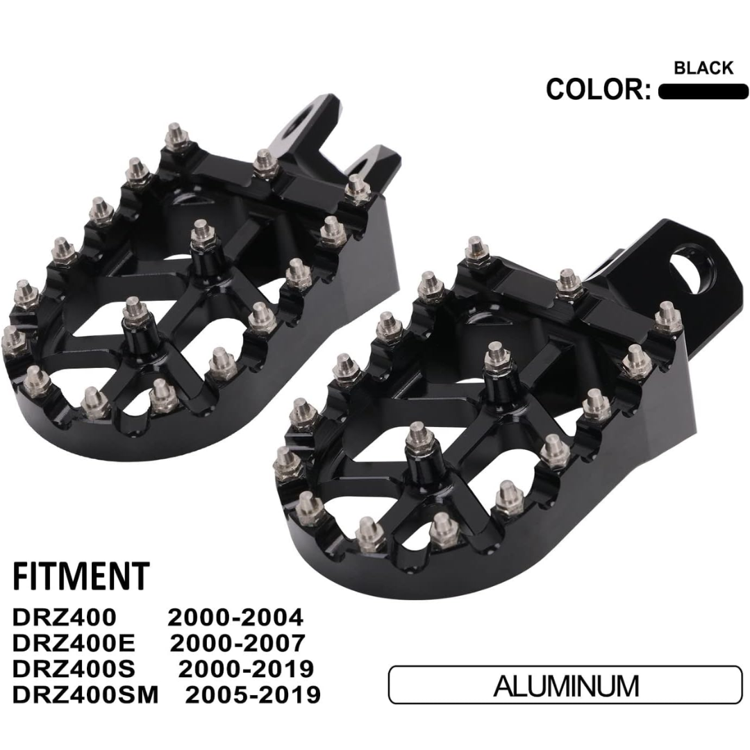 MC Foot Peg Set Compatible with Suzuki DR-Z400SM/ DRZ-400E & DR-Z400S