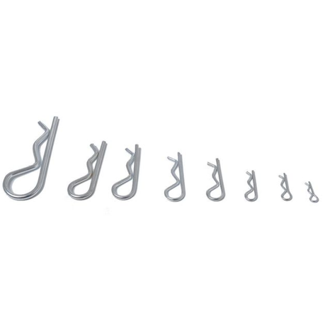 Heavy Duty Zinc Plated Hair Pin Hitch Clip Kit - 180 Pieces