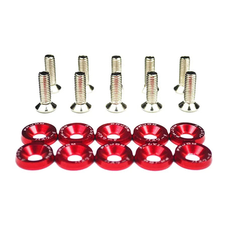 Aftermarket JDM Styling M6 Bolt & Washer kit (10-Piece)