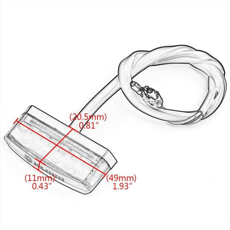 Mini Rear Brake LED Tailight (12V)