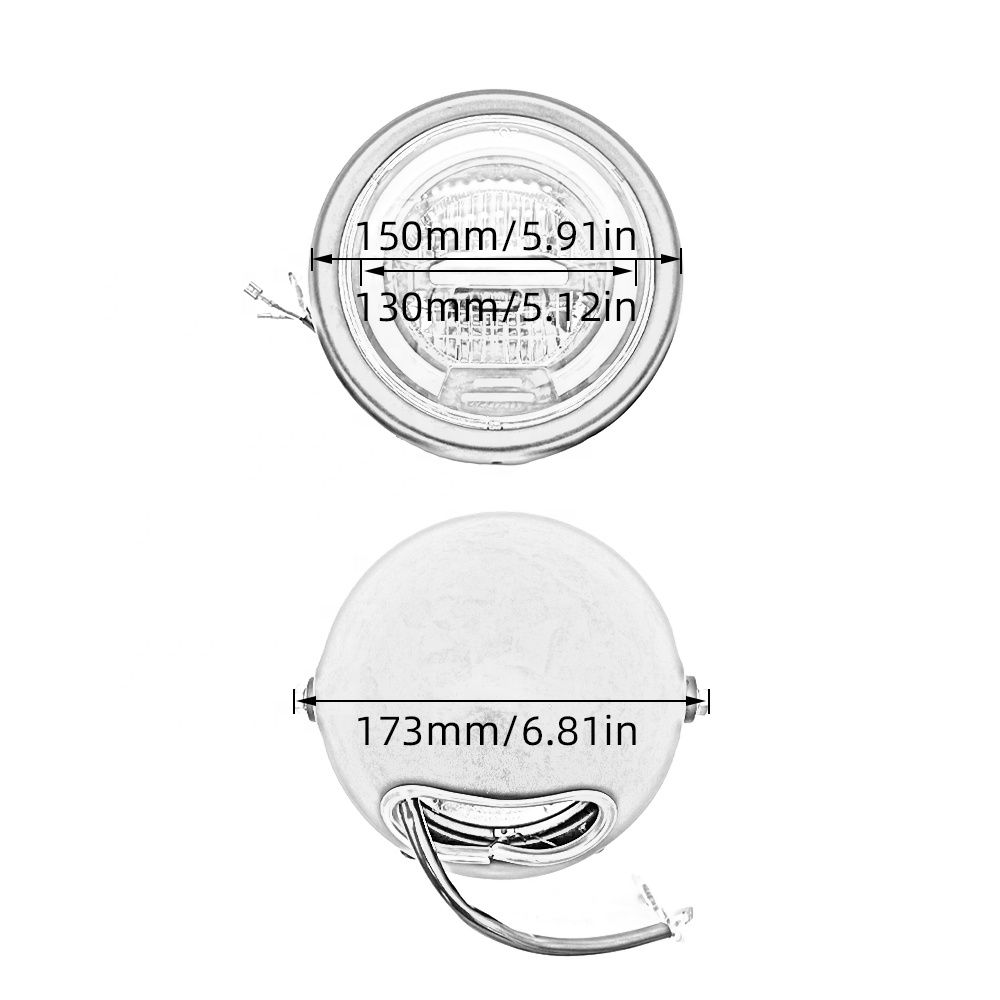 Universal Motorcycle Round Headlight (7")