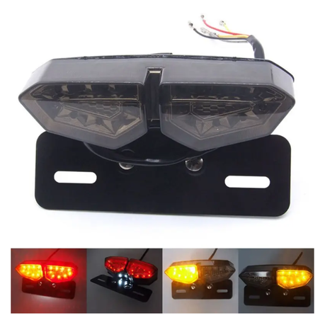MC LED Tail Light & Number Plate Holder: Brake & Indicators Light #3
