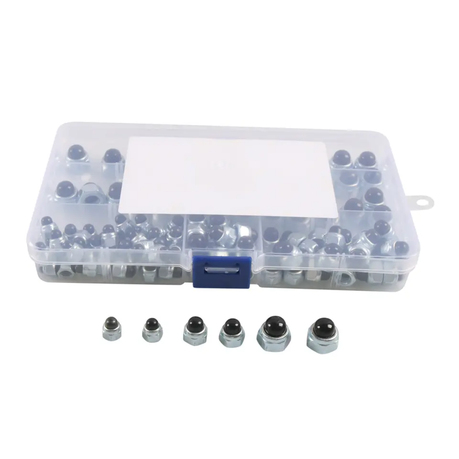 Nut with Black Nylon Cap Set M5/ M6/ M8 (120-Piece)