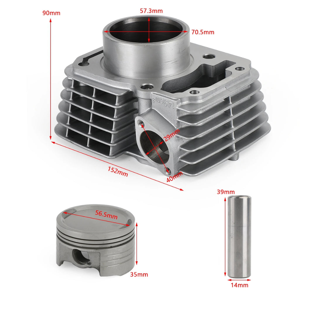 57.3mm Piston & Barrel Kit: Honda XR150L (2014-)