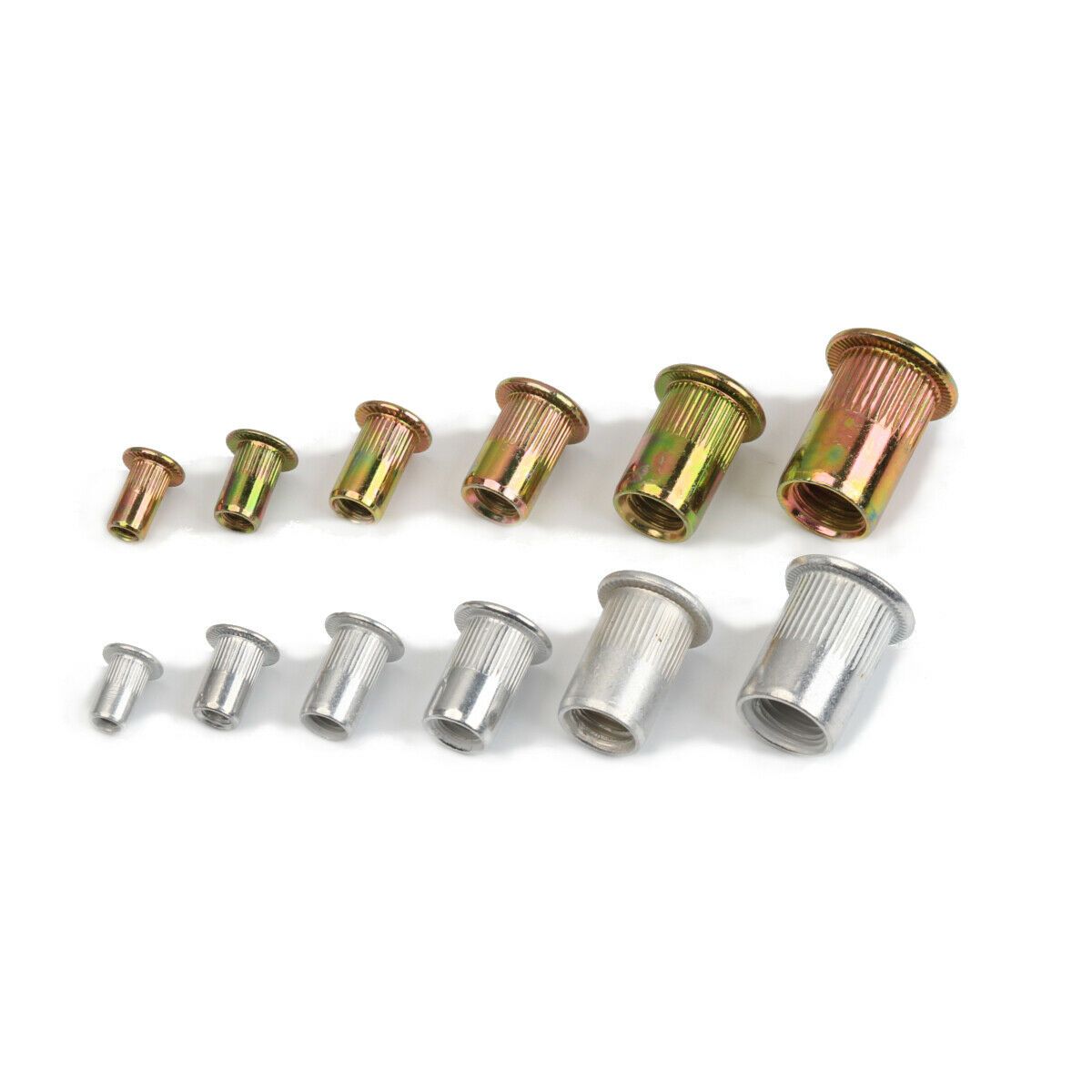Home Tool DIY Zinc Plated Thread Nut Insert Set of 300 (M3 - M10)