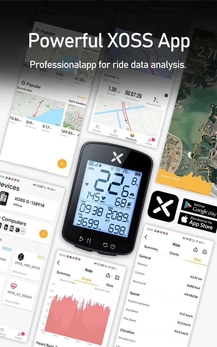 Xoss 2nd Generation G/G+ Cycling Computer