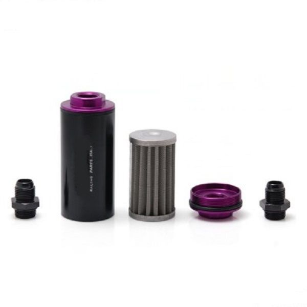Alu Racing Fuel Filter with 100 Micron Stainless Steel Filter