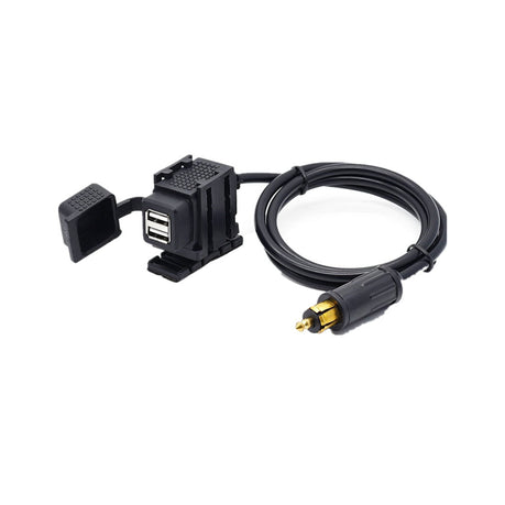 Hella DIN to Dual USB Socket with Cable (12V)