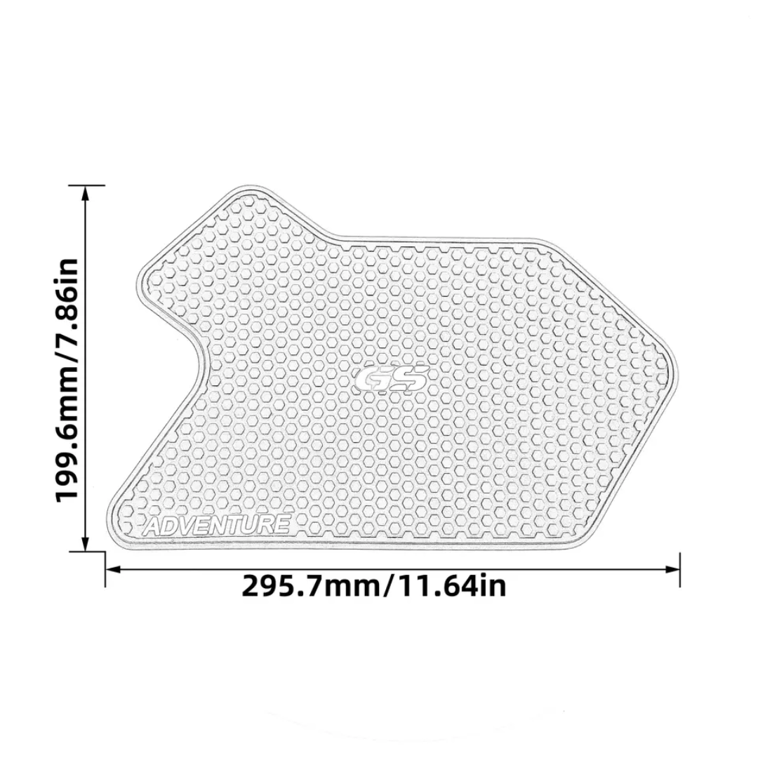 Black Knee Pads Set Compatible with BMW R1200/1250GSA (2014-)