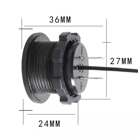 LED Dual Display Temperature & Voltmeter (12V)