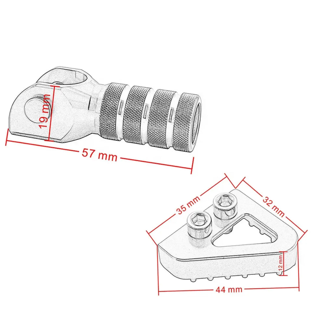 Aftermarket Replacement Tips Rear Brake & Gear Lever for KTM EXC/ SMC