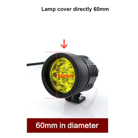 Motorcycle Yellow Lens Cover Set for Spotlights