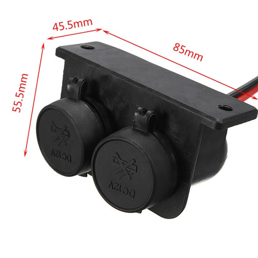 Dual Cig Power Socket Panel (12V)