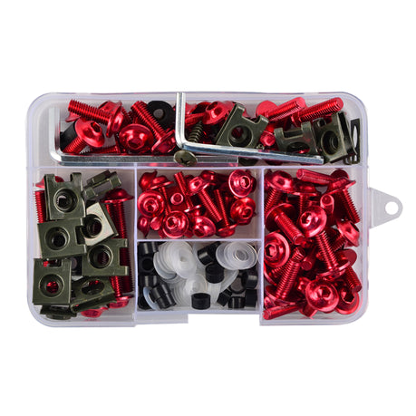 Motorcycle Fairing Bolts/ Clips & Screw Kit (195-Piece)