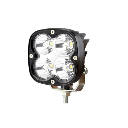 3-Inch Work LED Lights Set (40W) - Black/ Clear