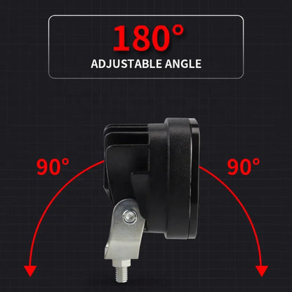 3-Inch Work LED Lights Set (40W) - Black/ Clear