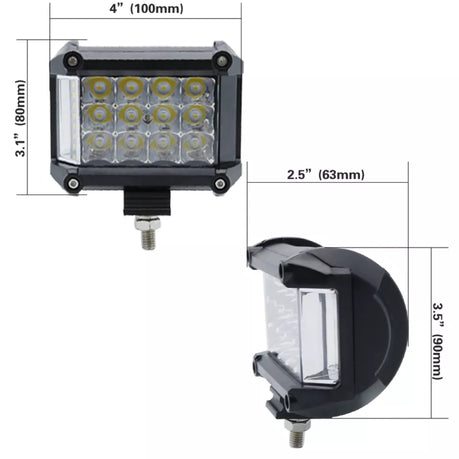 3-Row LED 4-Inch Light Set (57W)