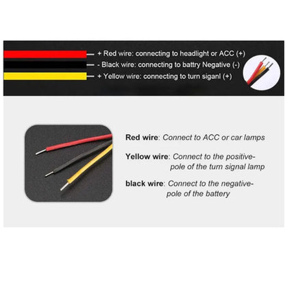 LED Daytime Running Light & Flowing Indicator - Headlight Strip Set (60cm)