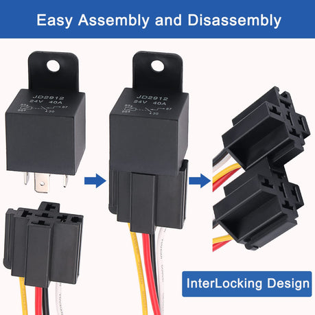 Heavy Duty Waterproof Relay and Harness (5-PIN)