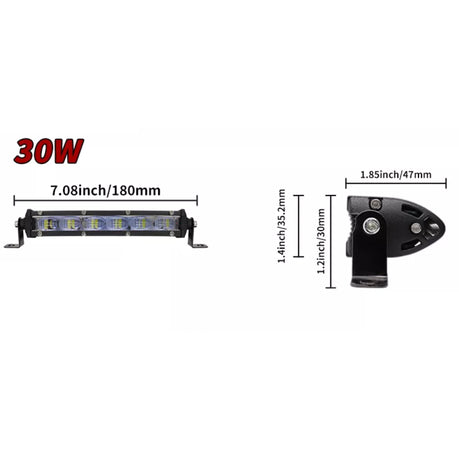 LED Headlight/ Light Bar 7-Inch Pair