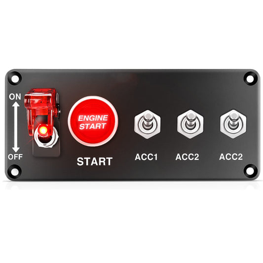 Auto 5-in-1 Ignition Switch Panel + Relay