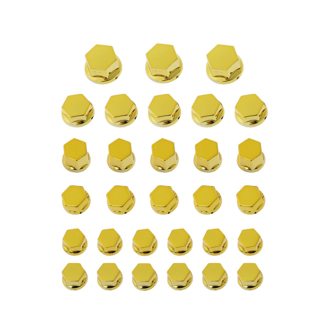 Motorcycle Plastic Bolt Cap Covers - 30 Piece