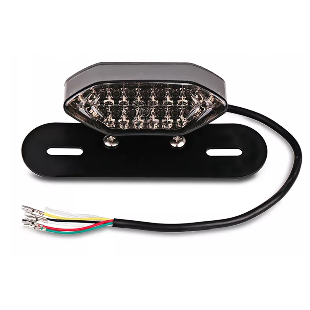 Motorcycle LED Taillight - Number Plate Holder, Indicators and Brake Light