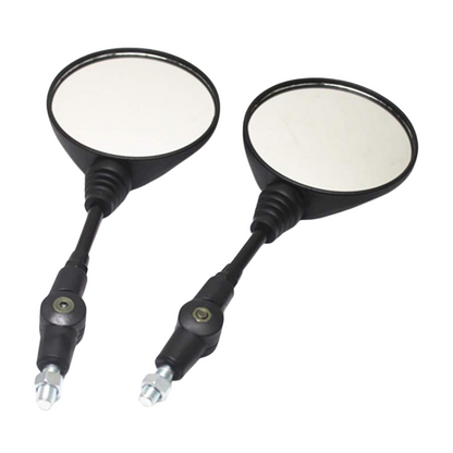 Universal Motorcycle Round and Foldable Mirror Set 10mm