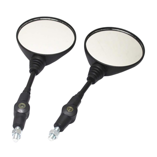 Universal Motorcycle Round and Foldable Mirror Set 10mm