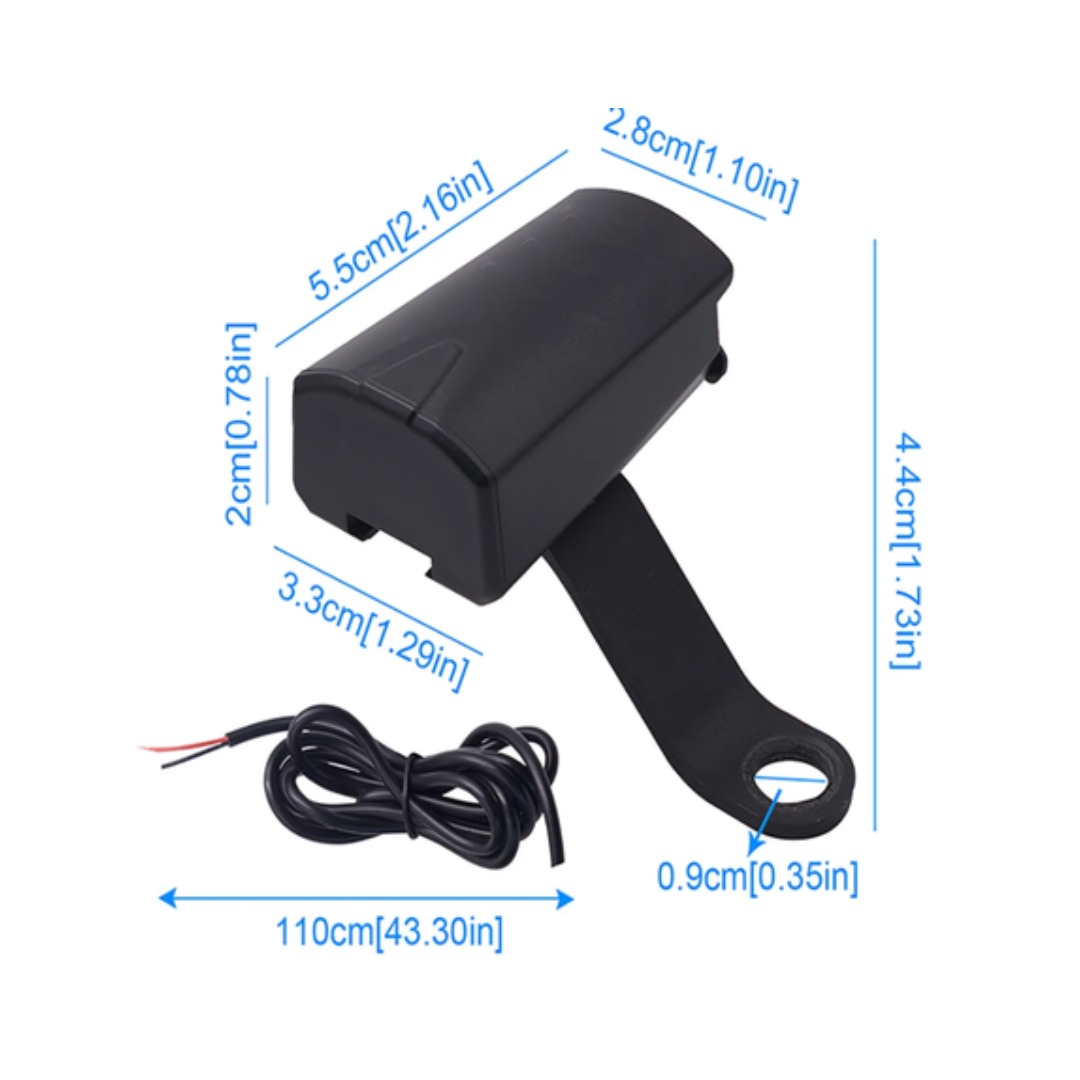 USB Motorcycle Phone Charger (1.2A)