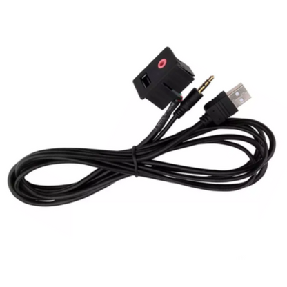 Universal Vehicle AUX & USB Socket Cable Extension (3.5mm)