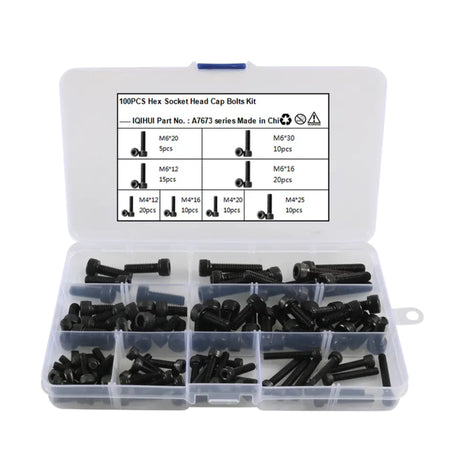 Allen Key Bolt Set M4/ M6 (100-Piece)