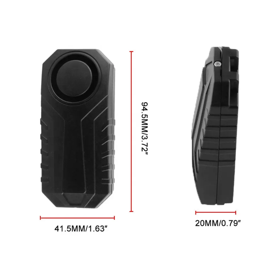 Cycling Anti-Theft Wireless Alarm/ Vibration Motion Sensor & Remote