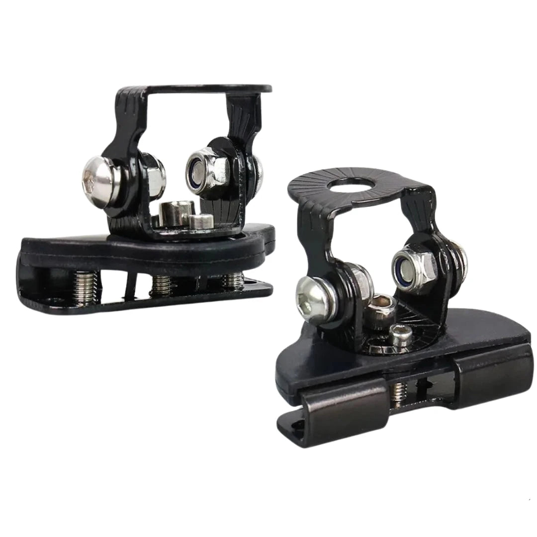 Auto Bonnet Spotlight/ LED Bar Mounting Bracket Set (Black)