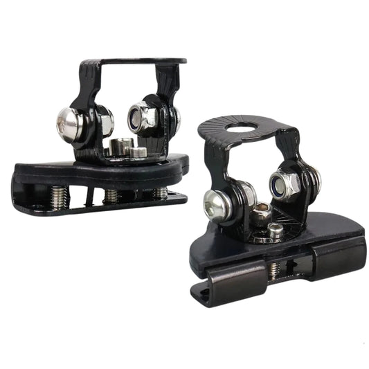 Auto Bonnet Spotlight/ LED Bar Mounting Bracket Set (Black)