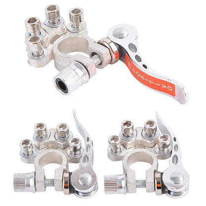 Auto Battery Terminal Quick Connectors & Terminals - Silver (Set)