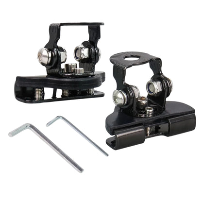 Auto Bonnet Spotlight/ LED Bar Mounting Bracket Set (Black)