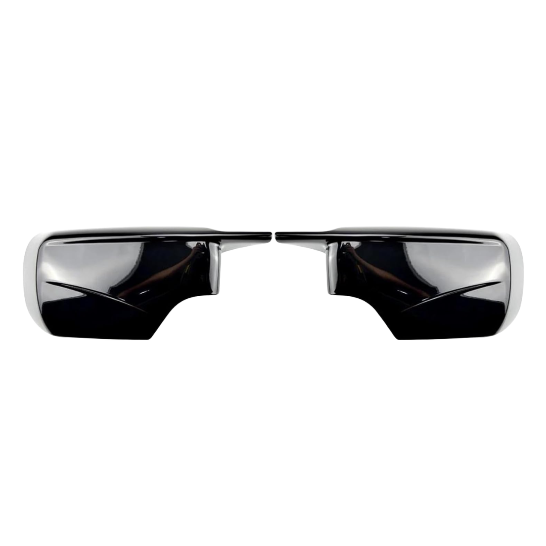 Aftermarket Gloss Black Mirror Cover Set Compatible with BMW E46