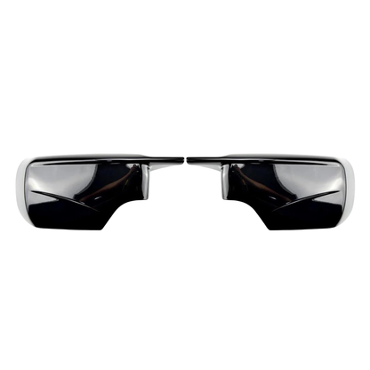 Aftermarket Gloss Black Mirror Cover Set Compatible with BMW E46