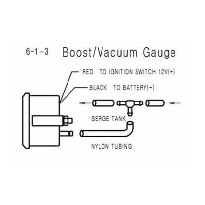 Automotive Bar Boost Gauge