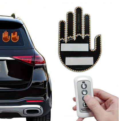 LED Finger Gesture Car Light with Remote Control + Batteries