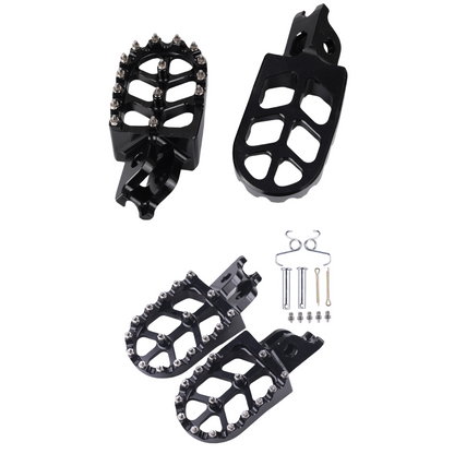 Black Foot Pegs Compatible with Honda CRF250, CRF300, CRF450 & CRF1000/1100 (Set)